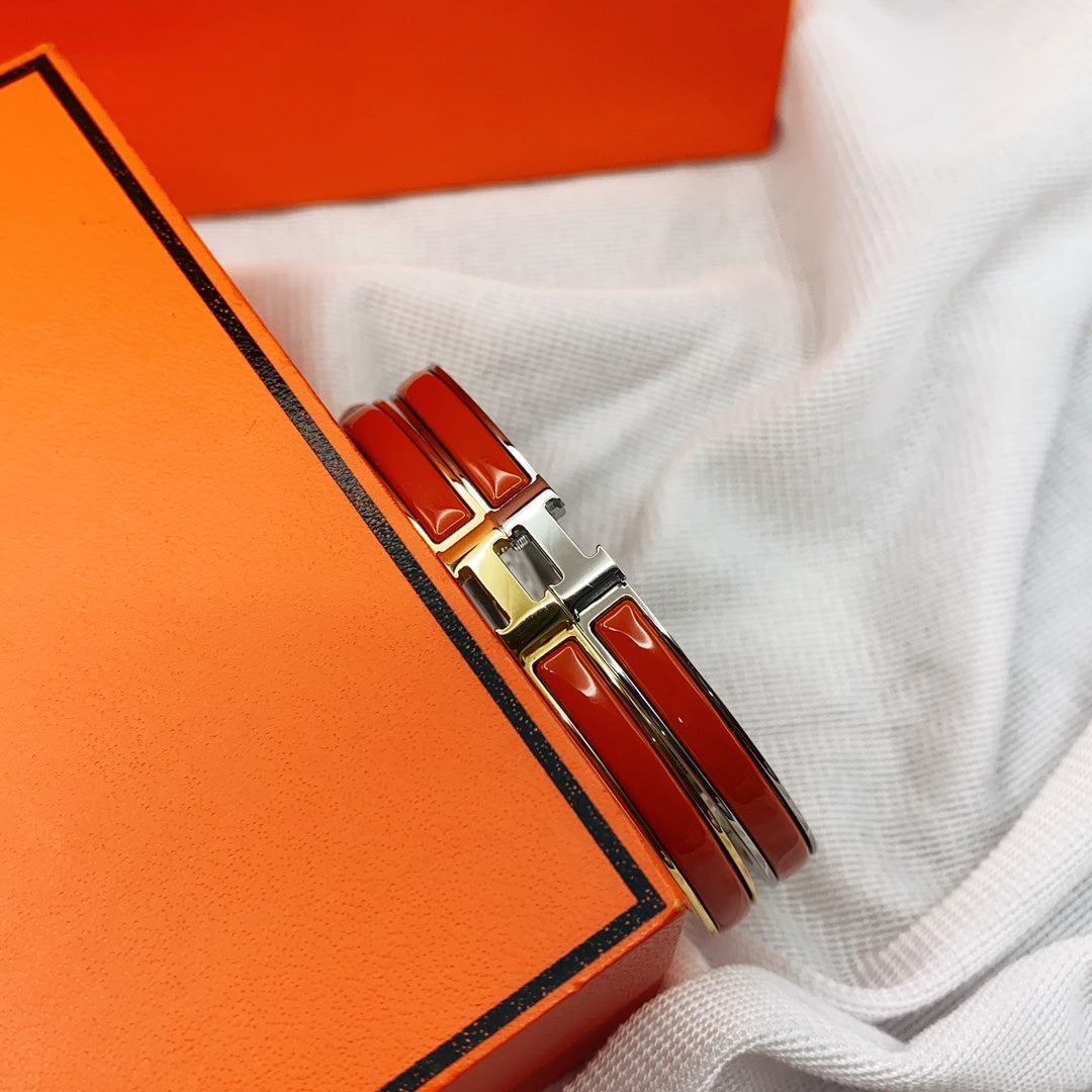 „Dream“CLASSIC HM CLIC ROTES 8MM EMAILLE-ARMBAND