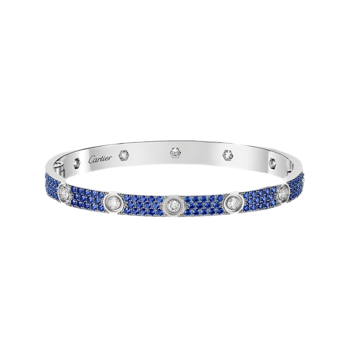 [Dream JURI]2026 PAVE GEMSTONE LOVE BRACELET 6.1MM 10 DIAMONDS