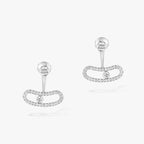 [Dream ]MOVE UNO SILVER DIAMOND EARRINGS
