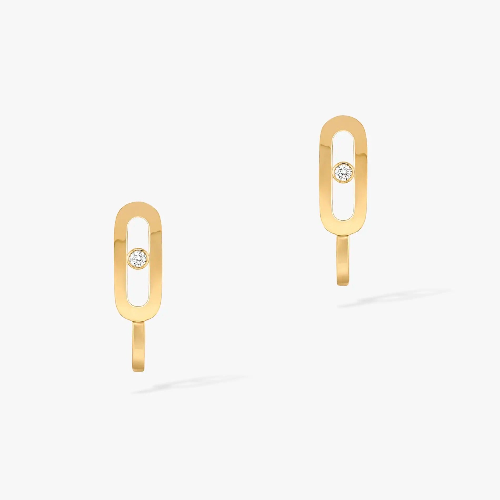 [Dream ]CREOLES MOVE UNO MINI 1 DIAMOND EARRINGS