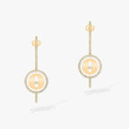 [Dream ]Dream MOVE ARROW PINK GOLD DIAMOND EARRINGS