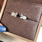 ¡®Dream¡¯BEE LOVE SILVER DIAMOND EARRINGS