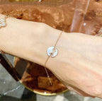 "Dream"-ARMBAND-SET, MOP, ROSÉGOLD, DIAMANTEN