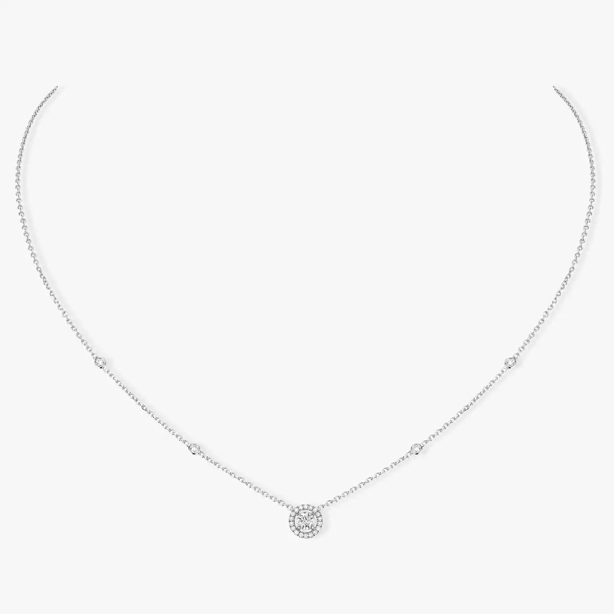 [Dream ]Diamond Necklace 0,20ct Brilliant Shape Joy