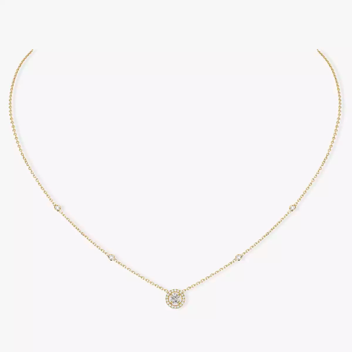 [Dream ]Diamond Necklace 0,20ct Brilliant Shape Joy