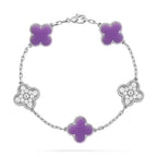 [Dream]New CLOVER 5 MOTIF LIGHT PURPLE BRACELET COLLECTION