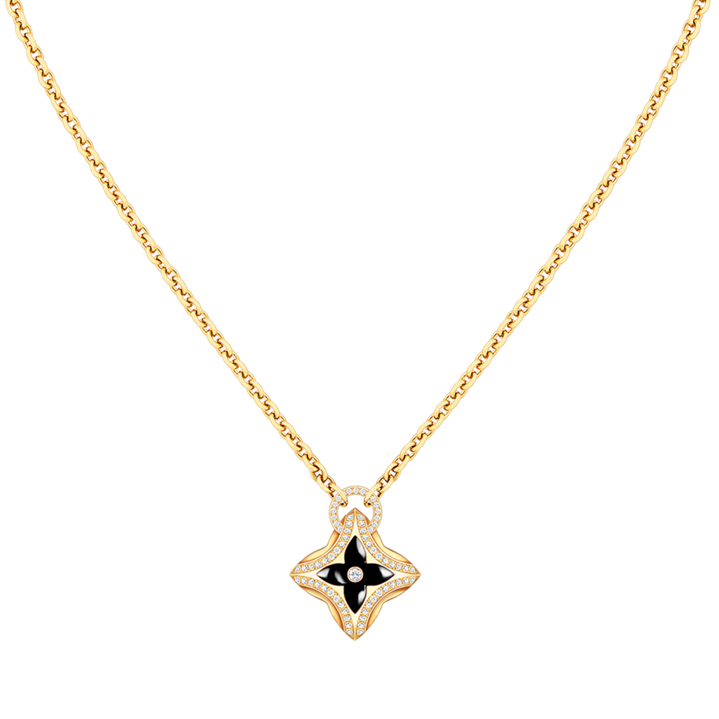 ¡®Dream¡¯STAR PEDANT PINK GOLD DIAMOND NECKLACE