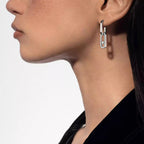 [Dream ]Move Link Diamond Earrings