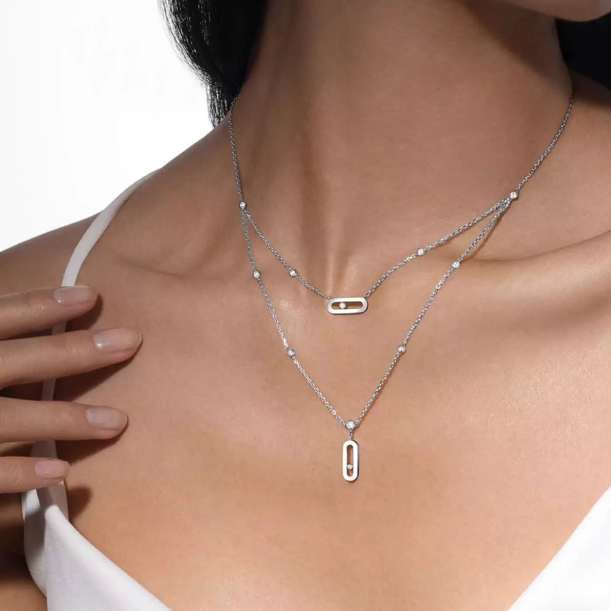 [Dream ] Move Uno Diamond Necklace