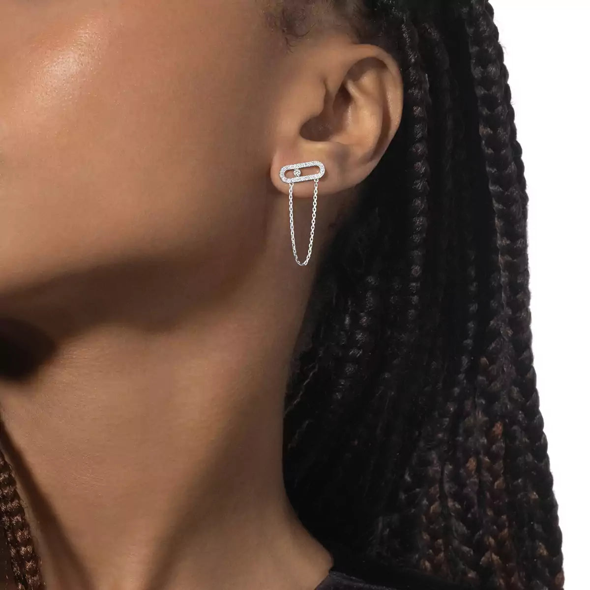 [Dream ]Move Uno Diamond Earrings