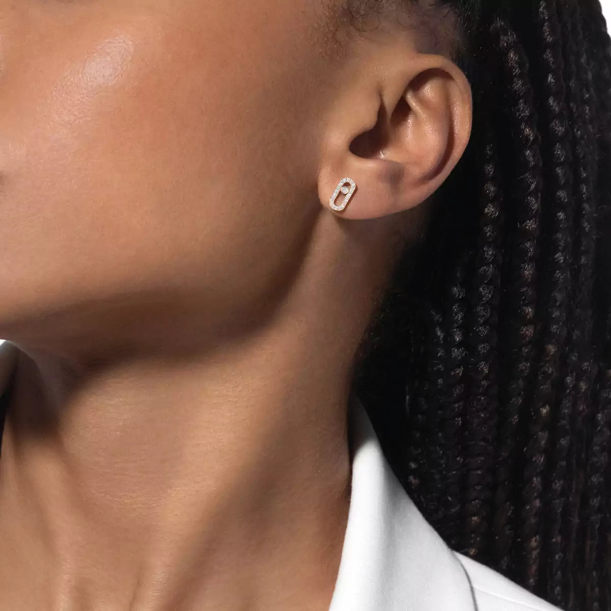 [Dream ]Move Uno Diamond Earrings