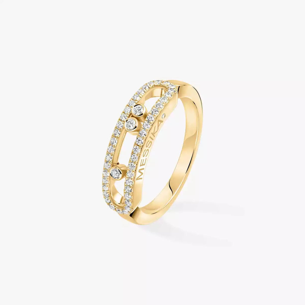 [Dream ] Baby Move Gold Diamond Pave_ Ring