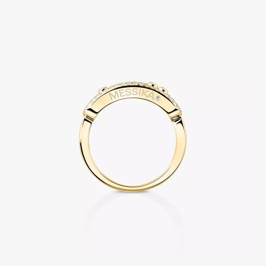 [Dream ] Baby Move Gold Diamond Pave_ Ring