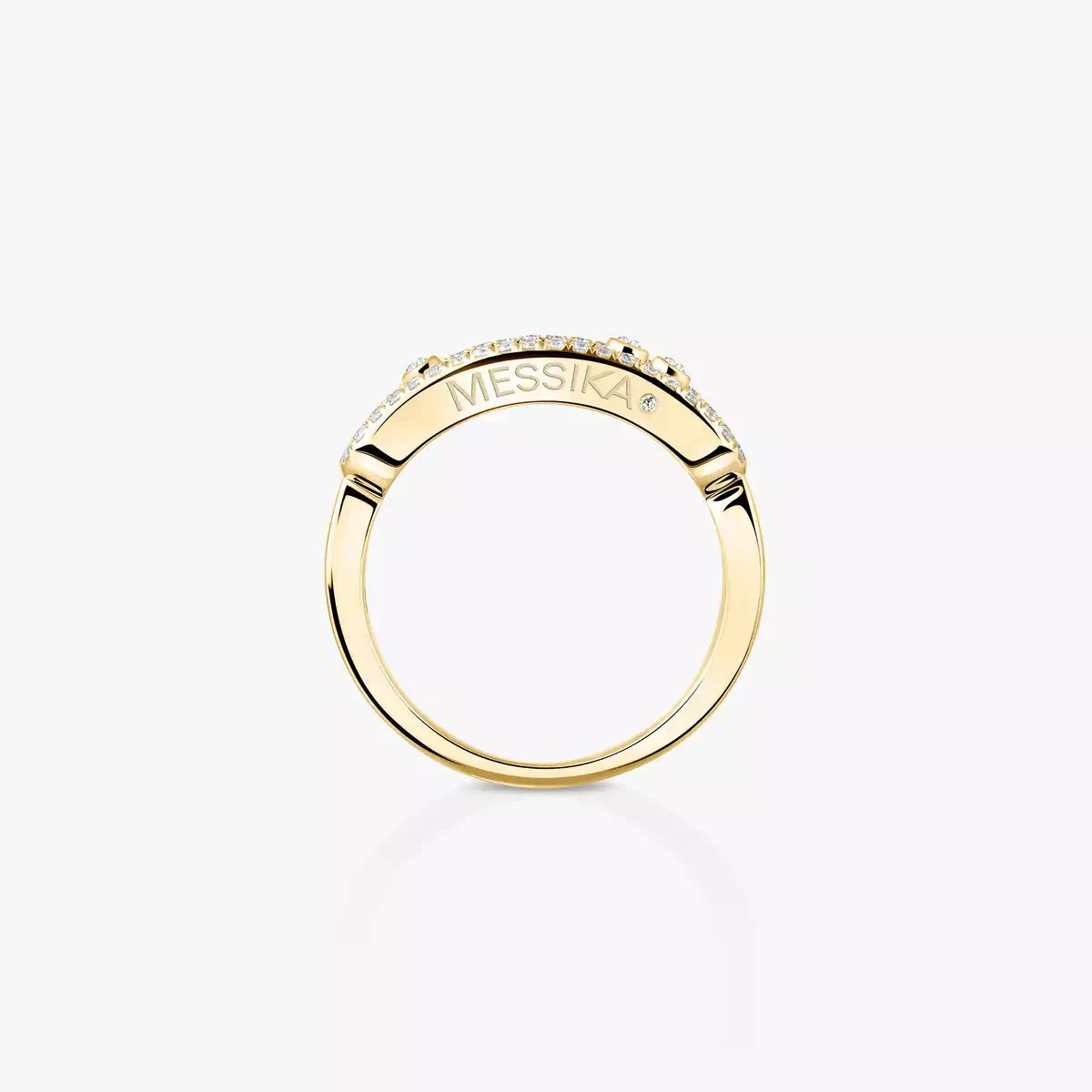 [Dream ] Baby Move Gold Diamond Pave_ Ring