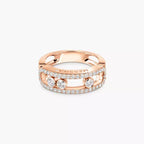 [Dream ] Move Gold Diamond Pave_ Ring