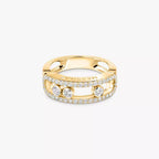[Dream ] Move Gold Diamond Pave_ Ring