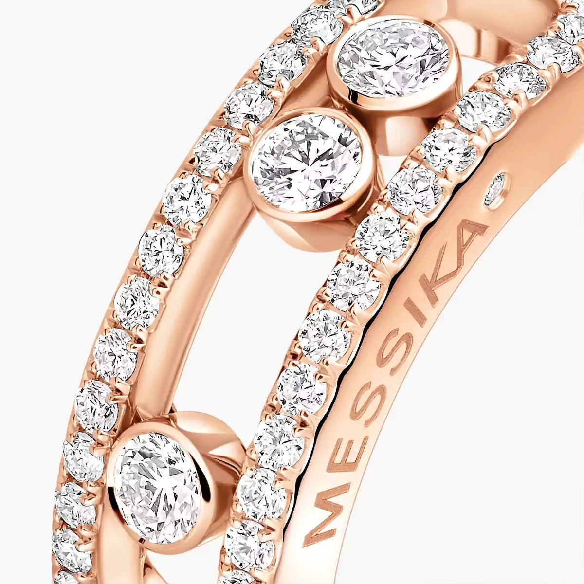 [Dream ] Move Gold Diamond Pave_ Ring