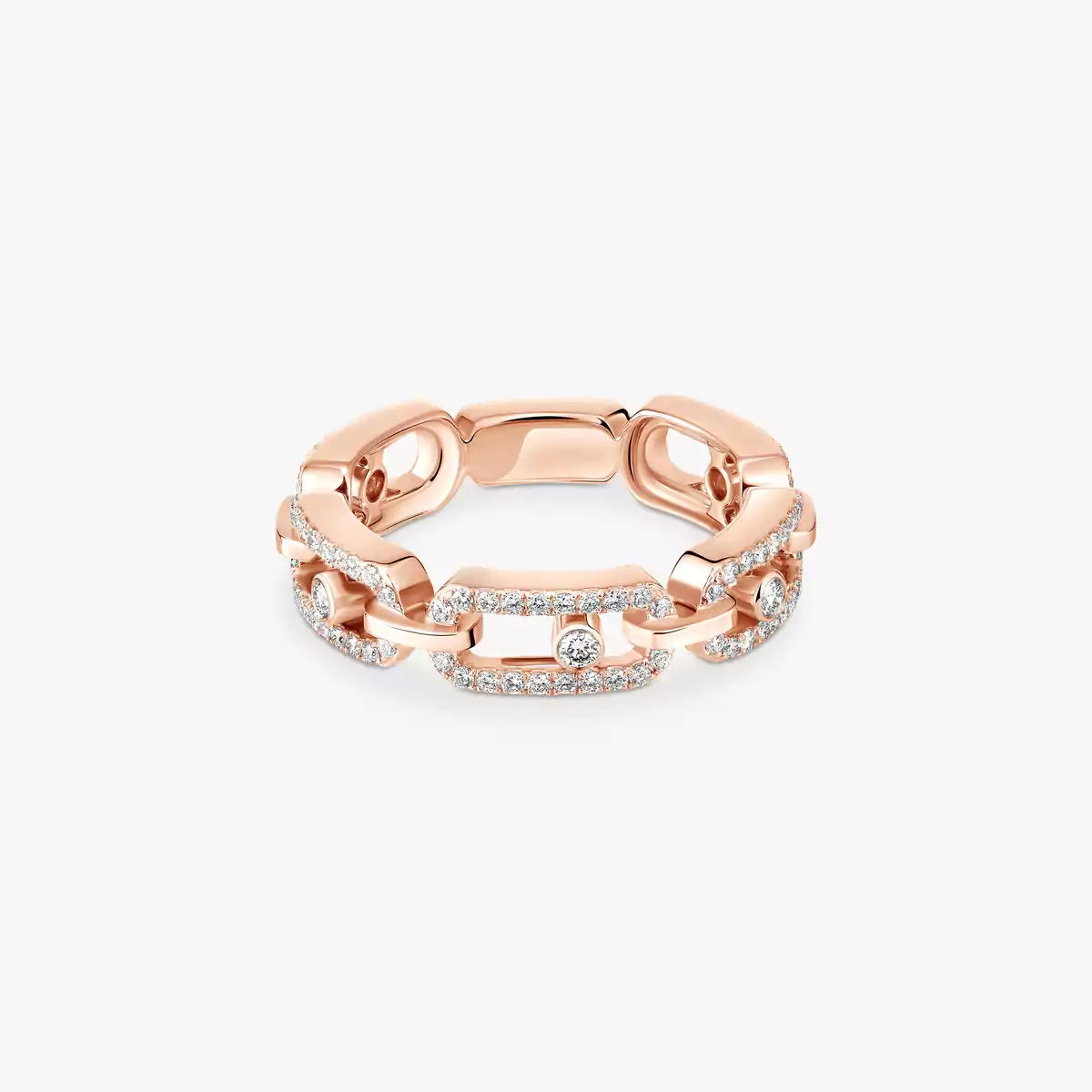 [Dream ]Move Link Pave_-Set Diamond Ring in Gold