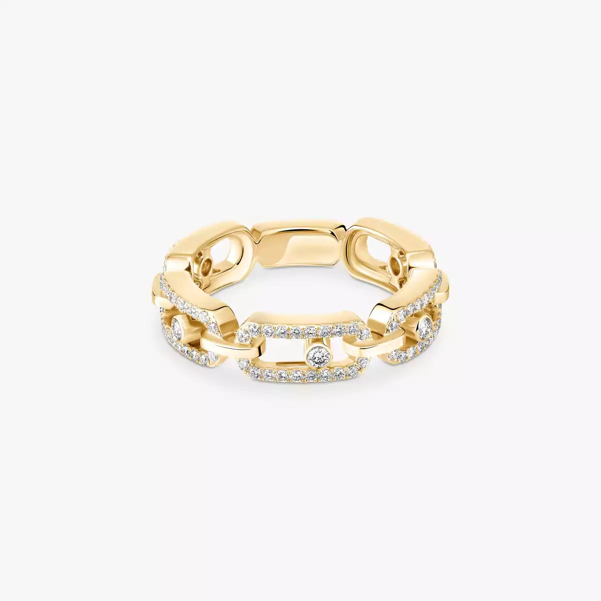 [Dream ]Move Link Pave_-Set Diamond Ring in Gold