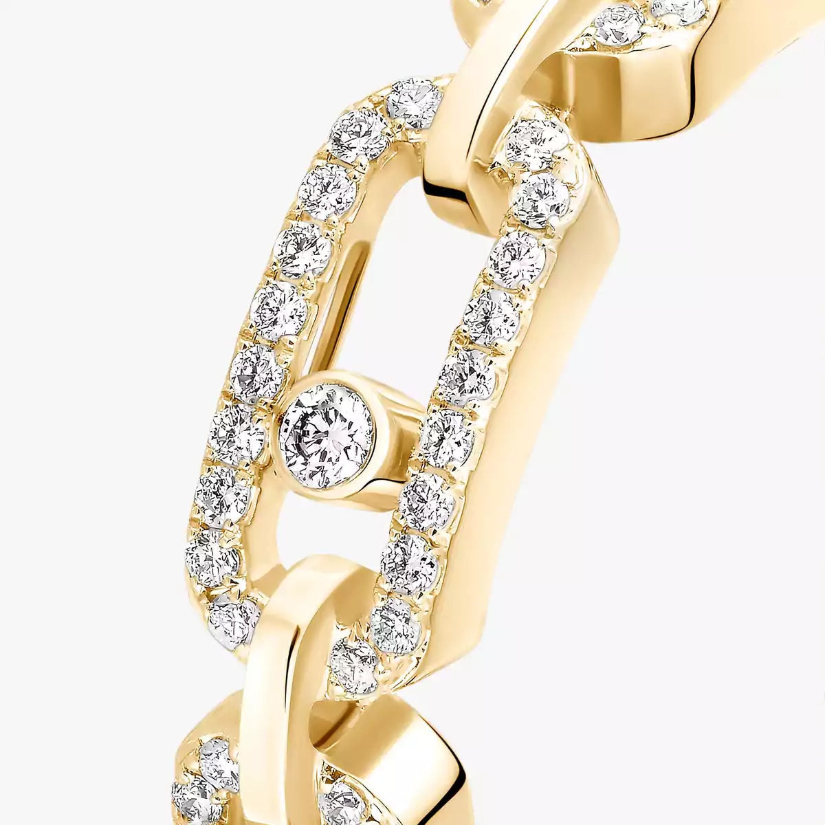 [Dream ]Move Link Pave_-Set Diamond Ring in Gold