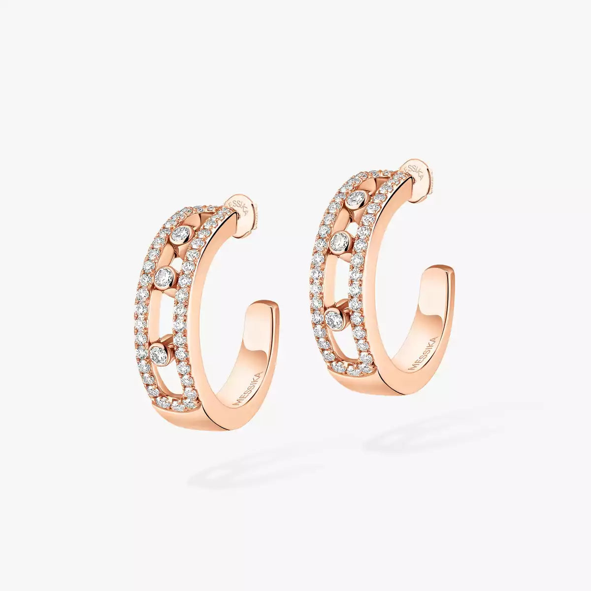 [Dream ]Diamond Pave_ Hoop Earrings Move