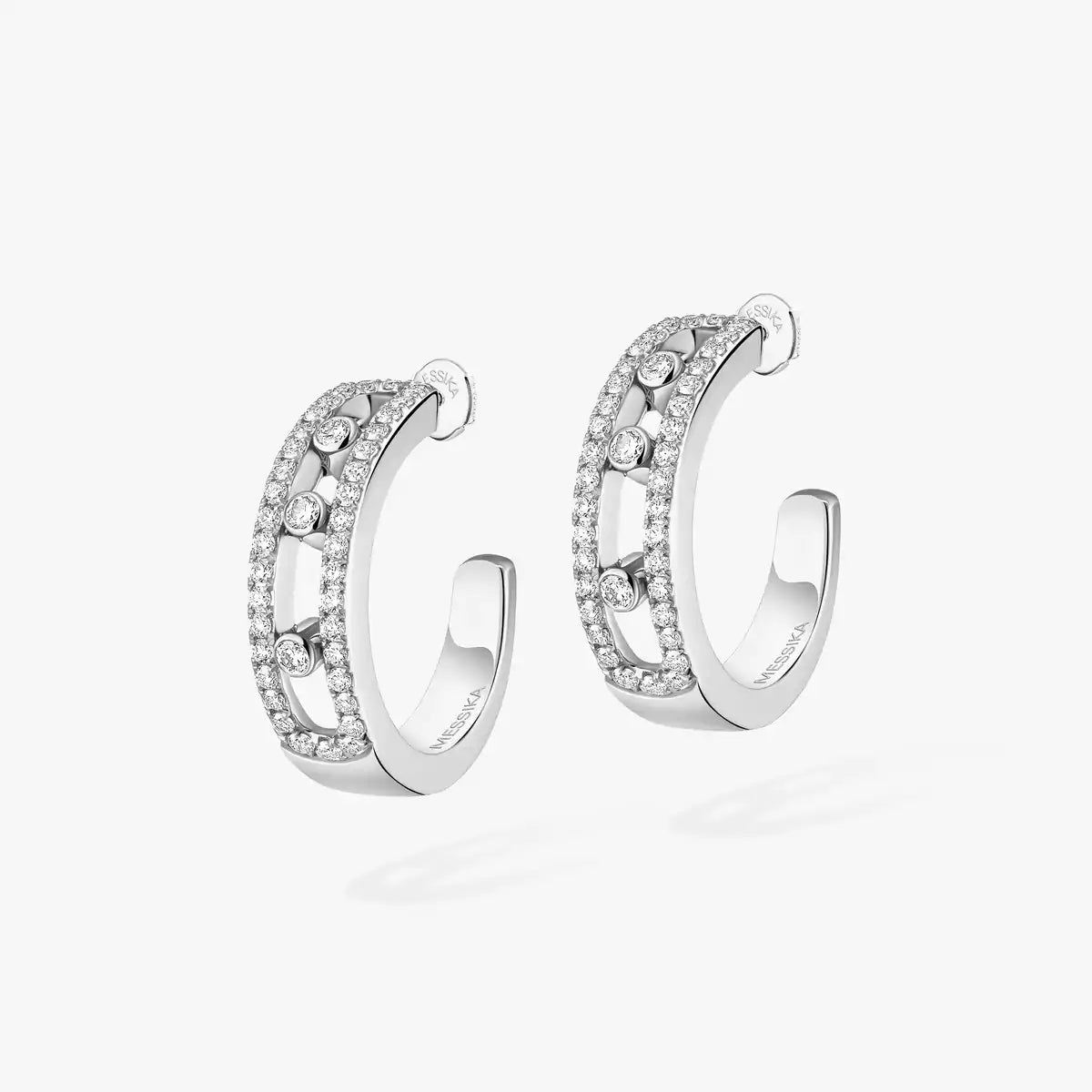 [Dream ]Diamond Pave_ Hoop Earrings Move
