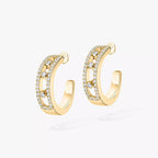 [Dream ]Diamond Pave_ Hoop Earrings Move