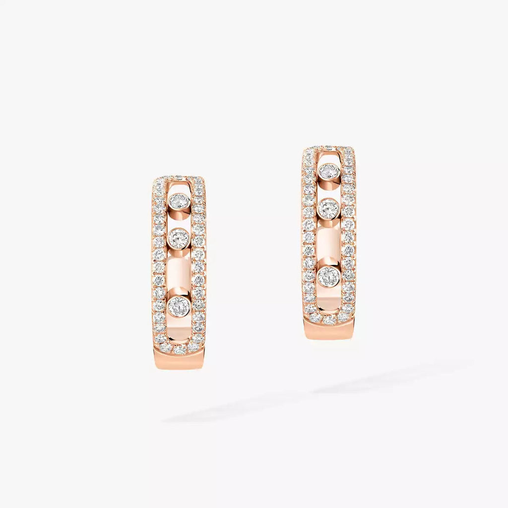 [Dream ]Diamond Pave_ Hoop Earrings Move