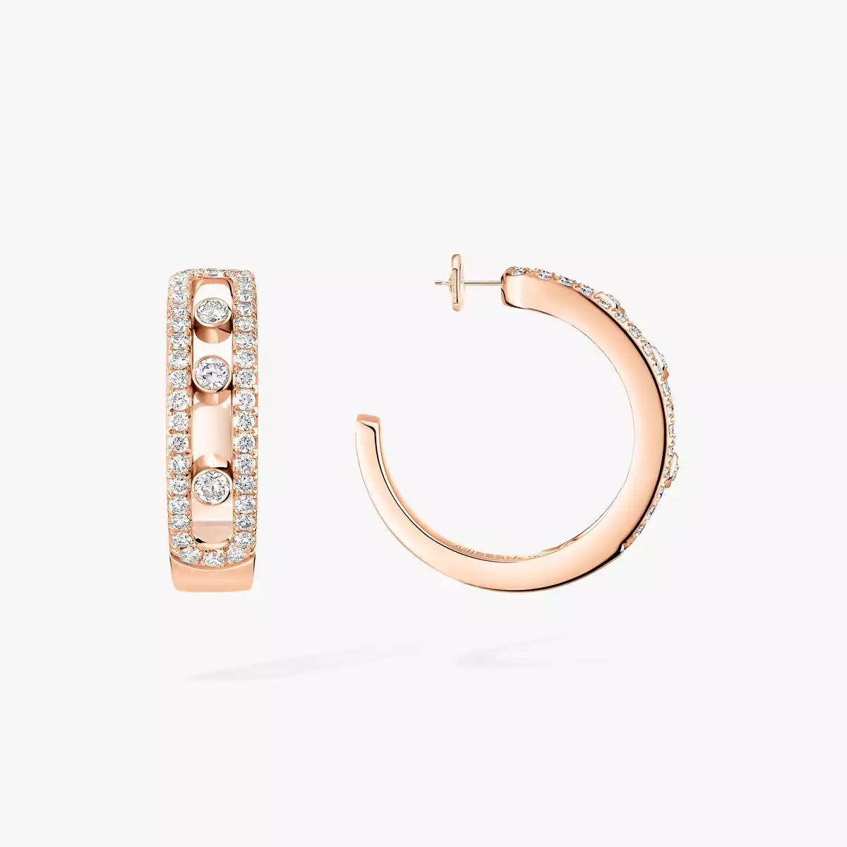 [Dream ]Diamond Pave_ Hoop Earrings Move
