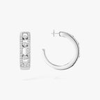 [Dream ]Diamond Pave_ Hoop Earrings Move