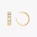 [Dream ]Diamond Pave_ Hoop Earrings Move