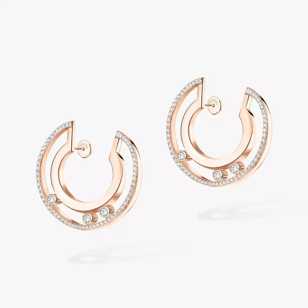 [Dream ]Move Romane Small Diamond Hoop Earrings