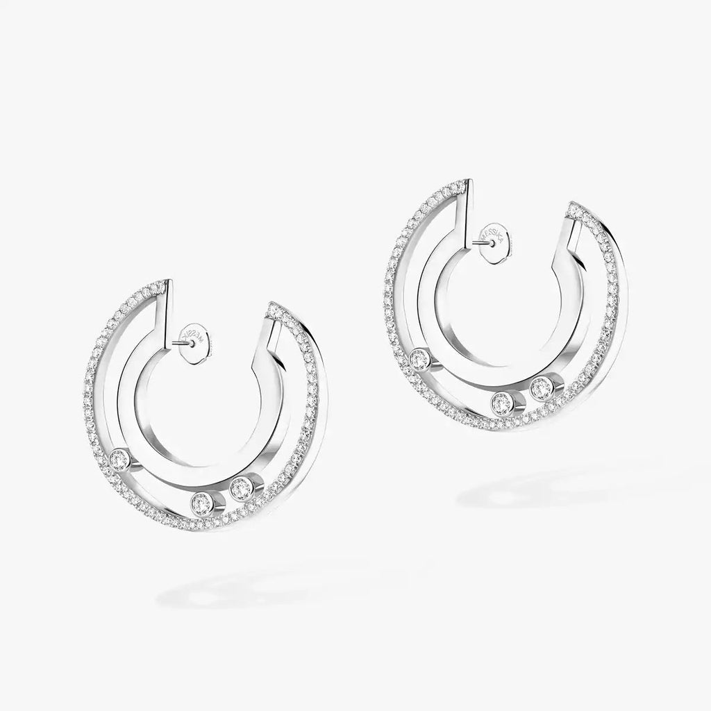 [Dream ]Move Romane Small Diamond Hoop Earrings