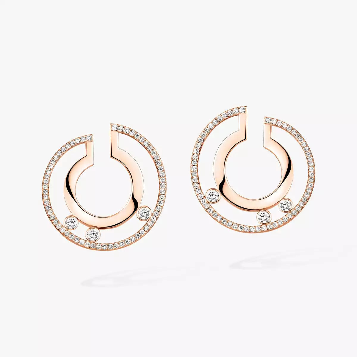 [Dream ]Move Romane Small Diamond Hoop Earrings