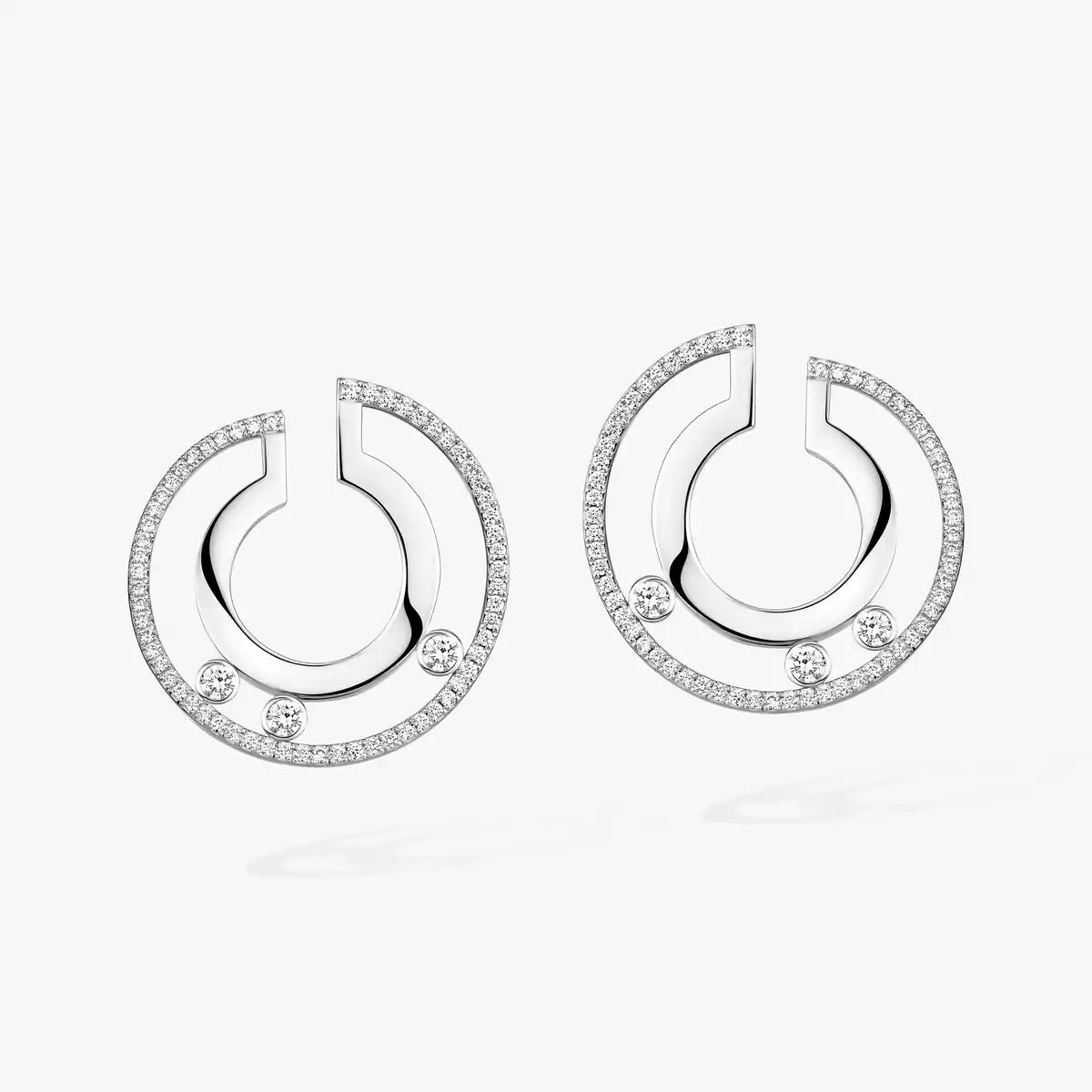 [Dream ]Move Romane Small Diamond Hoop Earrings