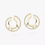 [Dream ]Move Romane Small Diamond Hoop Earrings