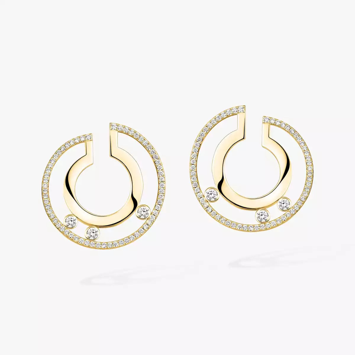 [Dream ]Move Romane Small Diamond Hoop Earrings