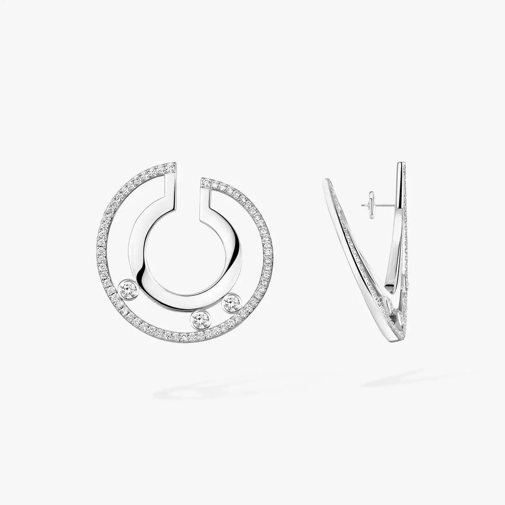 [Dream ]Move Romane Small Diamond Hoop Earrings