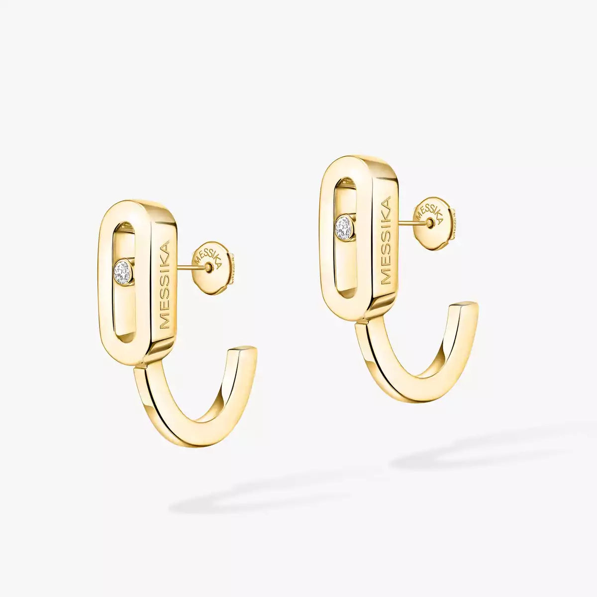 [Dream ]Diamond Mini Hoop Earrings Move Classique