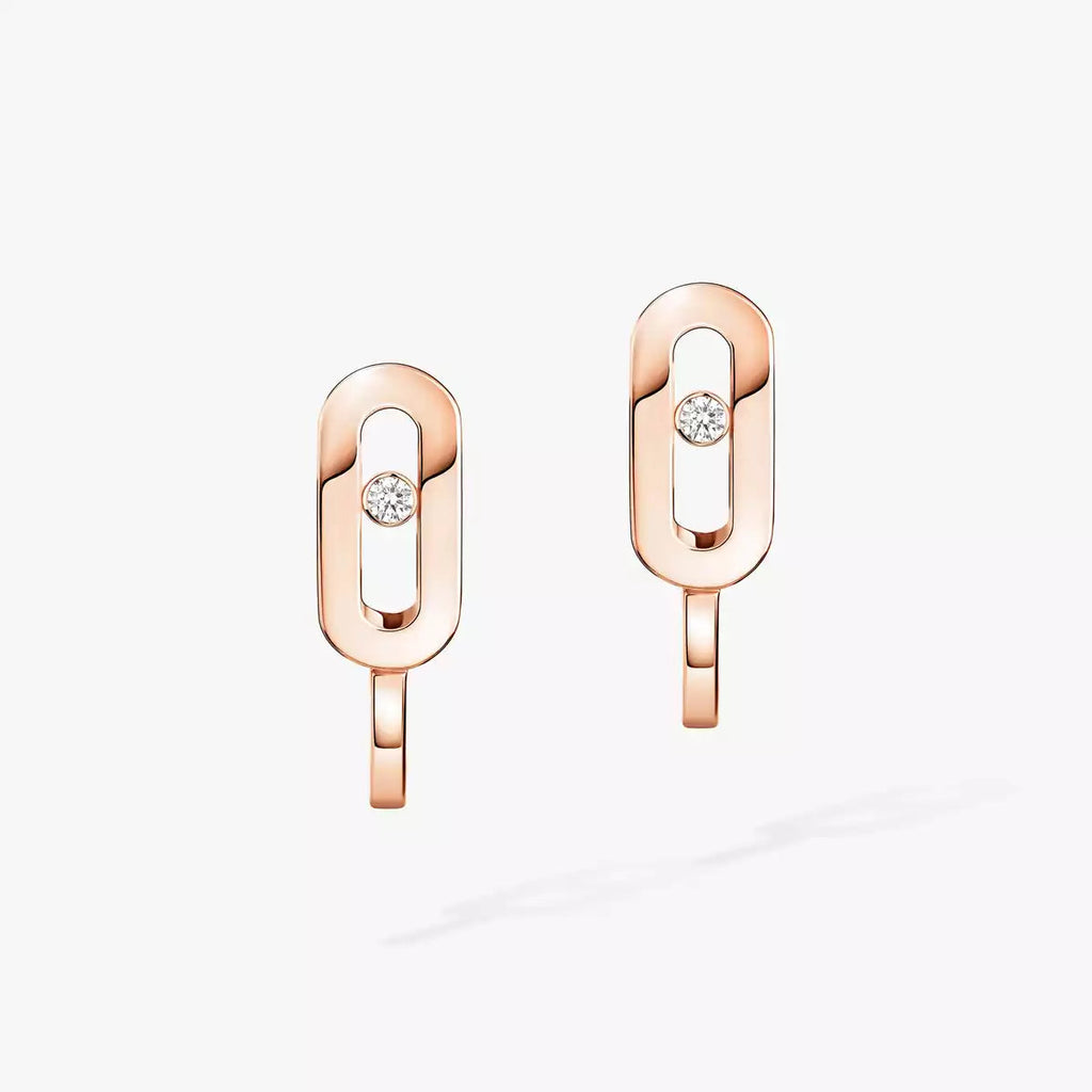 [Dream ]Diamond Mini Hoop Earrings Move Classique