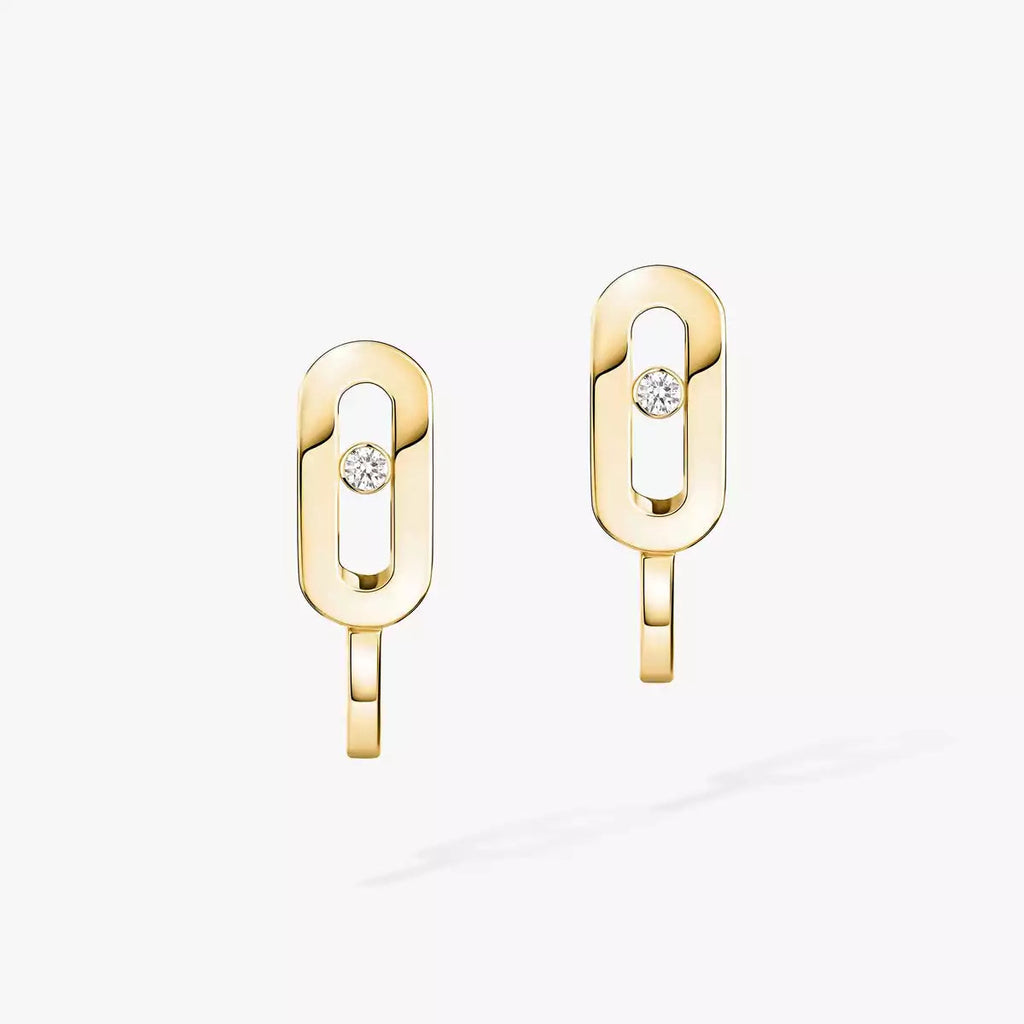 [Dream ]Diamond Mini Hoop Earrings Move Classique