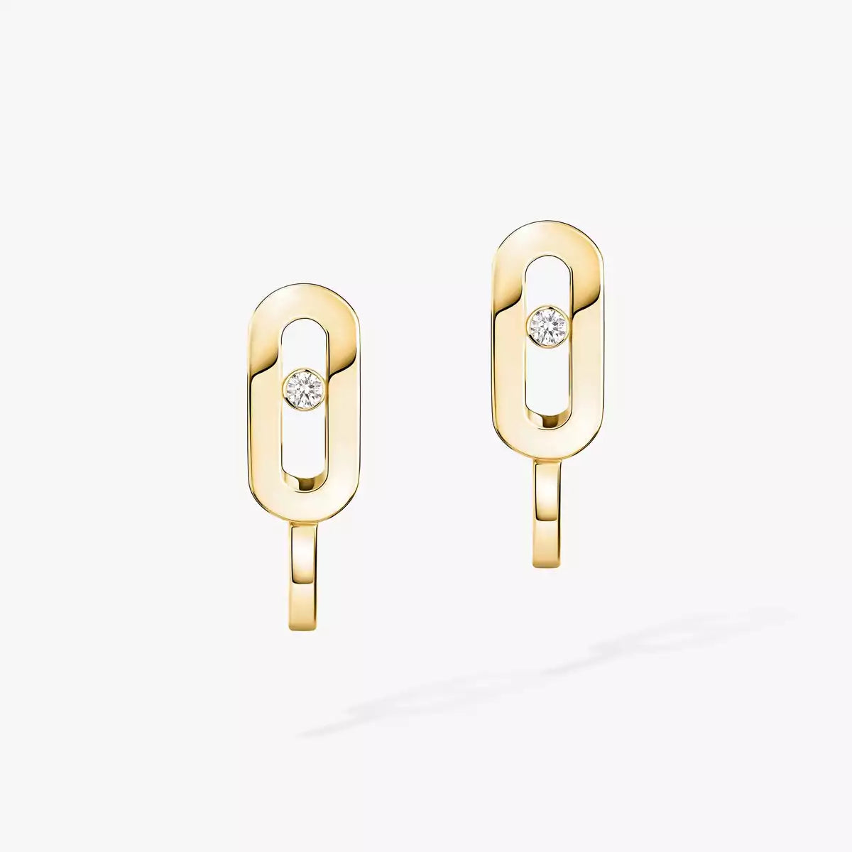 [Dream ]Diamond Mini Hoop Earrings Move Classique
