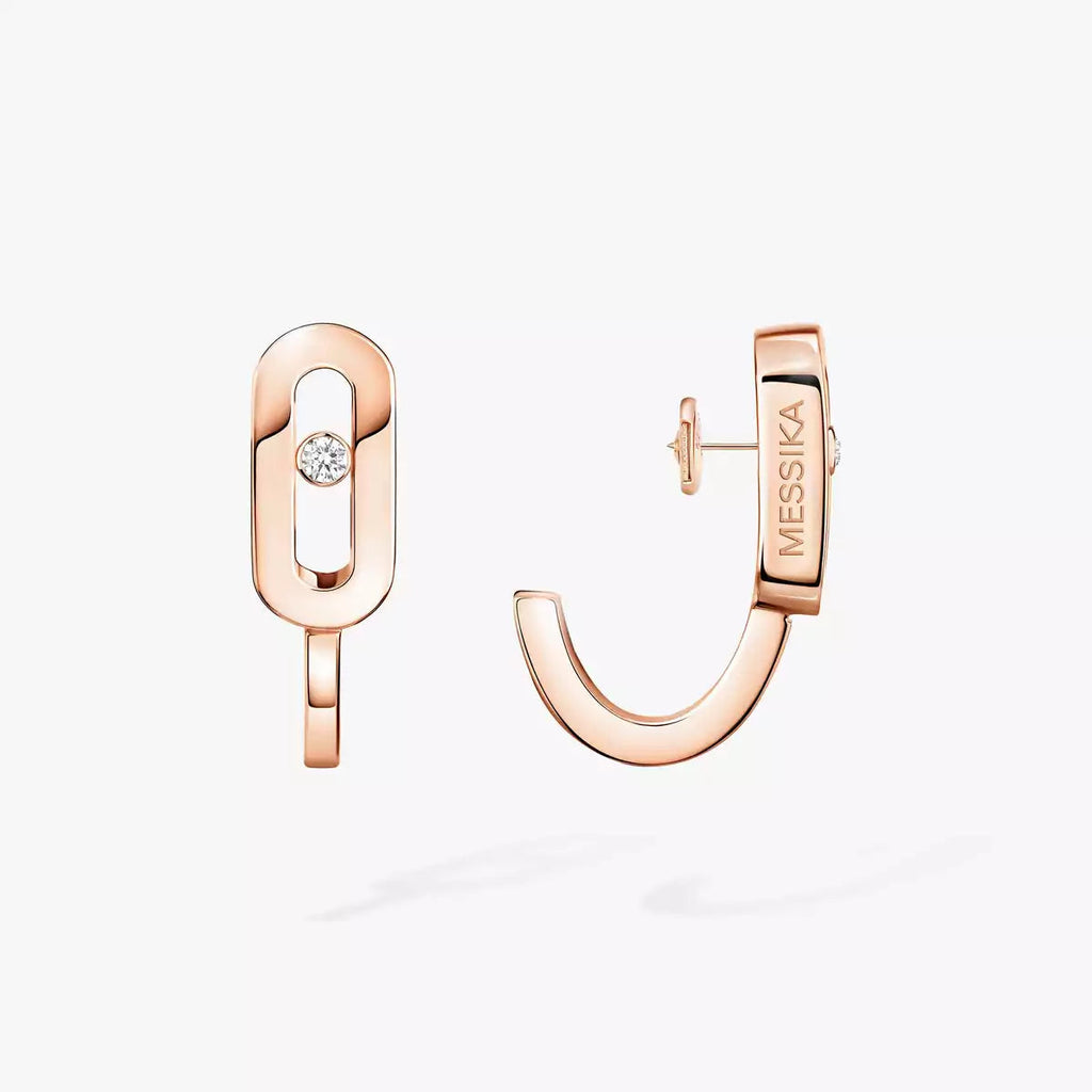 [Dream ]Diamond Mini Hoop Earrings Move Classique
