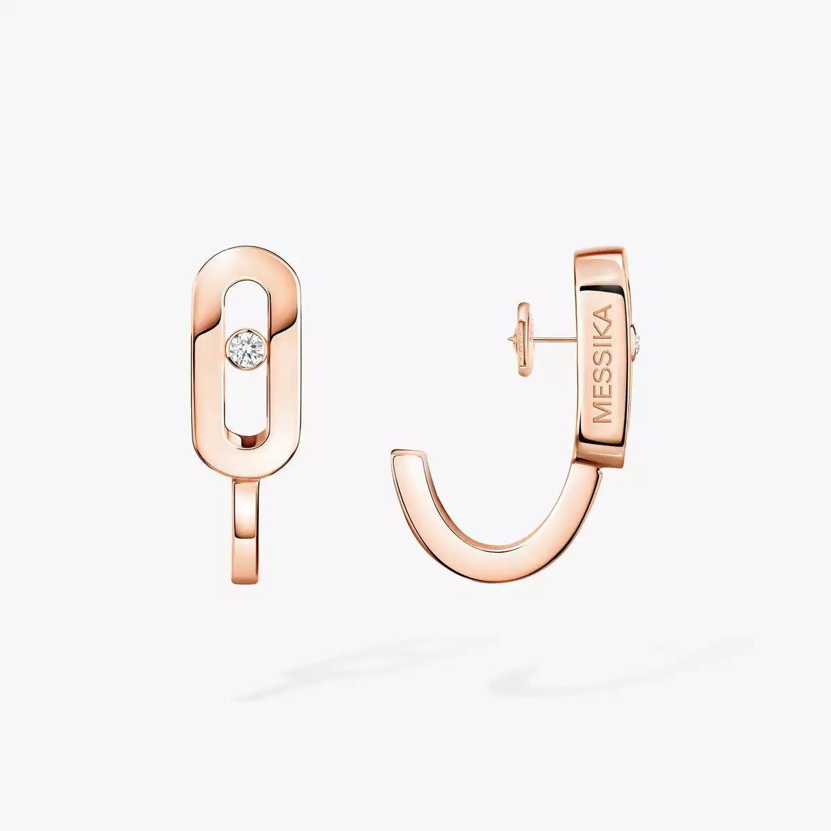 [Dream ]Diamond Mini Hoop Earrings Move Classique