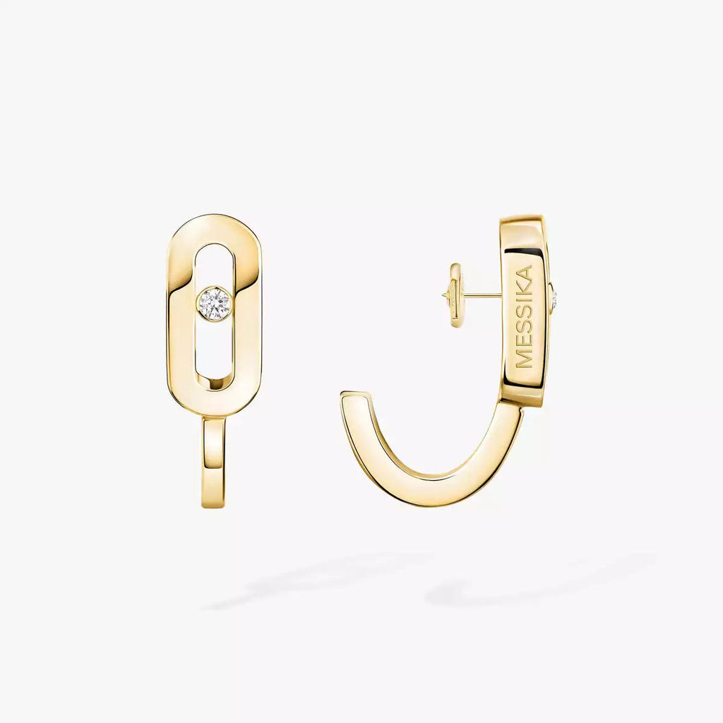 [Dream ]Diamond Mini Hoop Earrings Move Classique