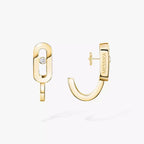 [Dream ]Diamond Mini Hoop Earrings Move Classique