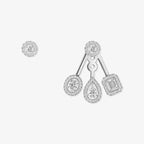 [Dream ] My Twin Trio  Diamond Earrings