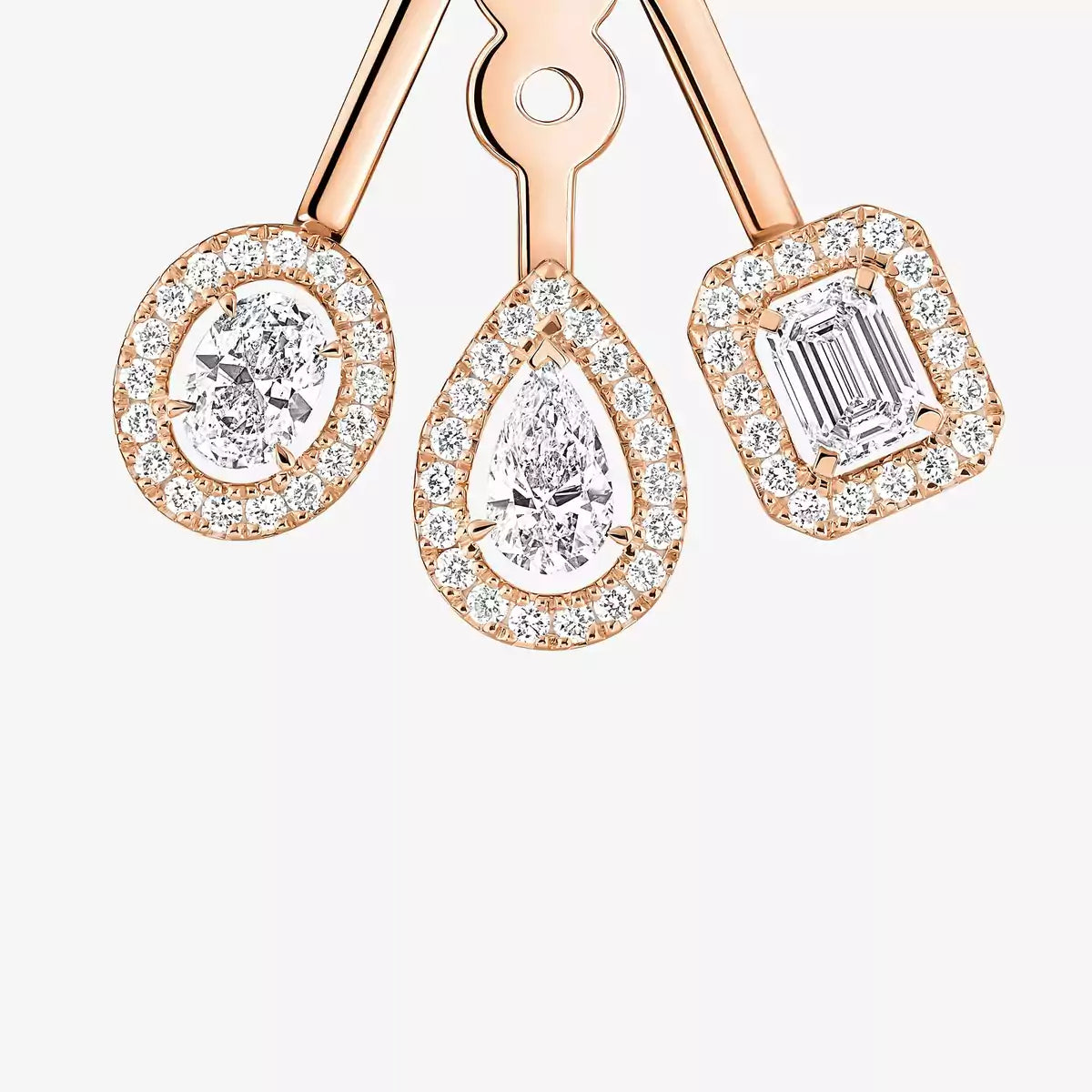 [Dream ] My Twin Trio  Diamond Earrings