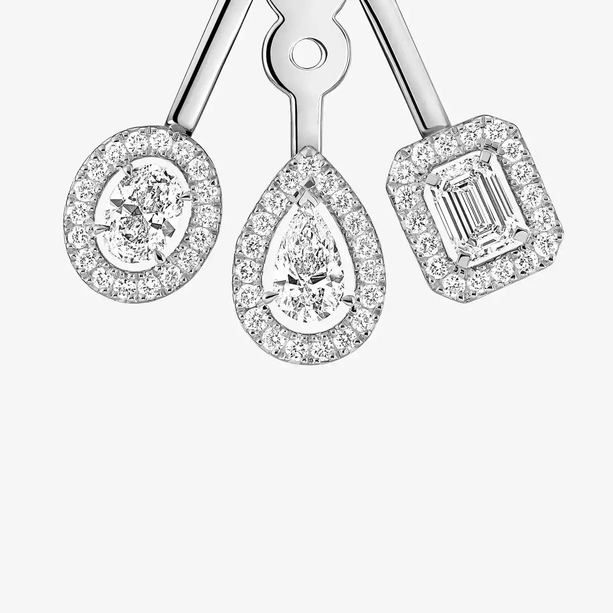 [Dream ] My Twin Trio  Diamond Earrings