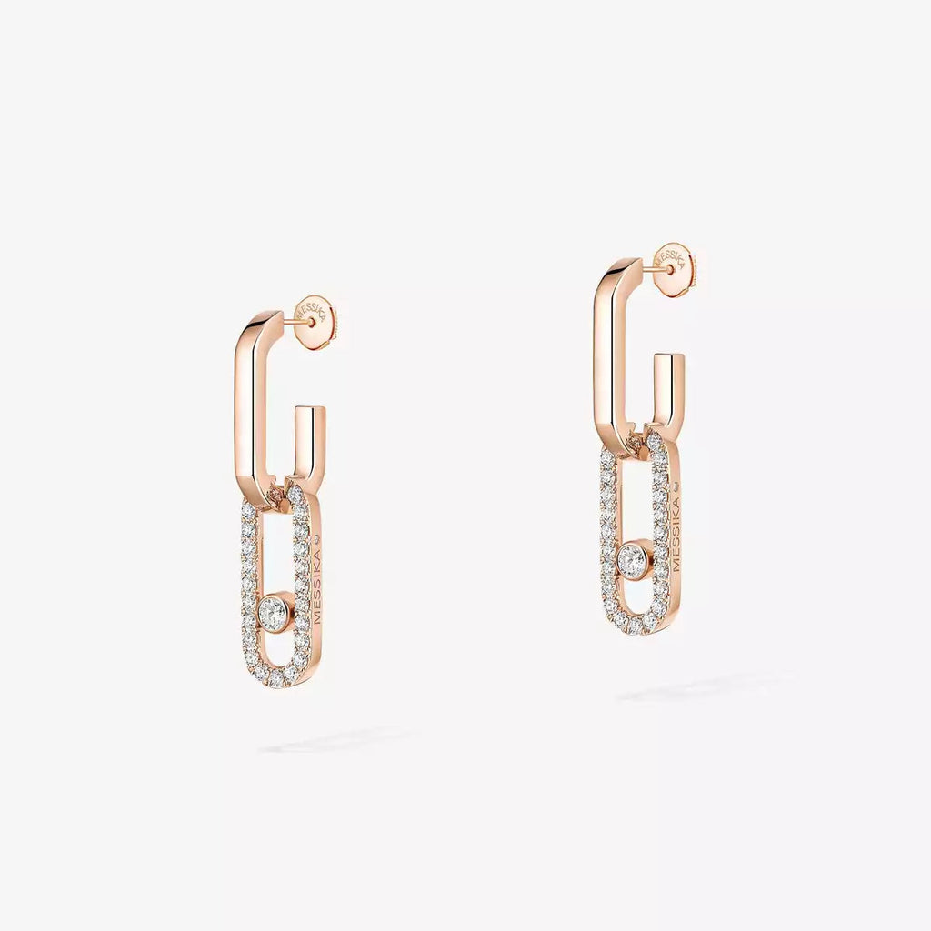 [Dream ]Move Link Diamond Earrings